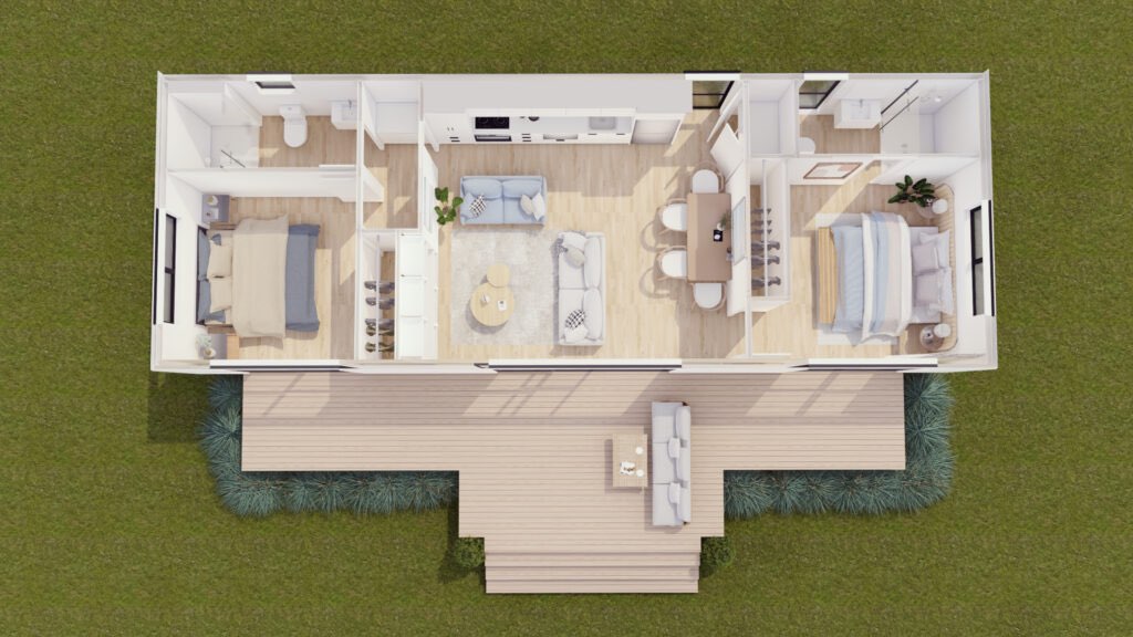 Zelo by Ashcroft Homes, Waikiki Plan, Modular Home, Floor Plan