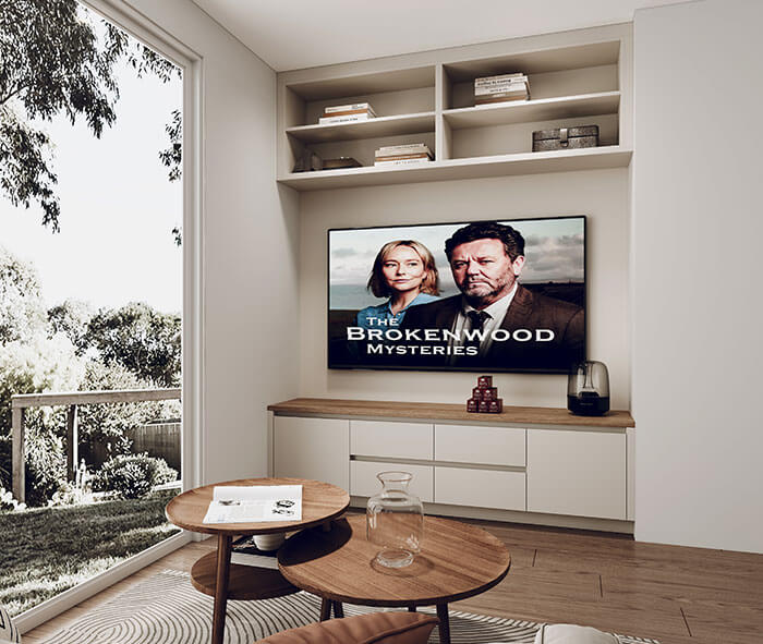 Bespoke integrated entertainment unit